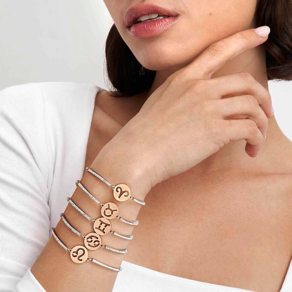 Nomination Bracciale Milleluci Zodiaco Capricorno in PVD rosa e Cristalli Pezzi Unici