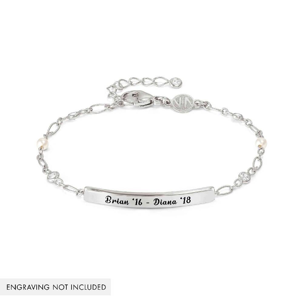 Nomination Bracciale Messaggi d'amore con Placca e Zirconi tondi Soddisfazione Garantita