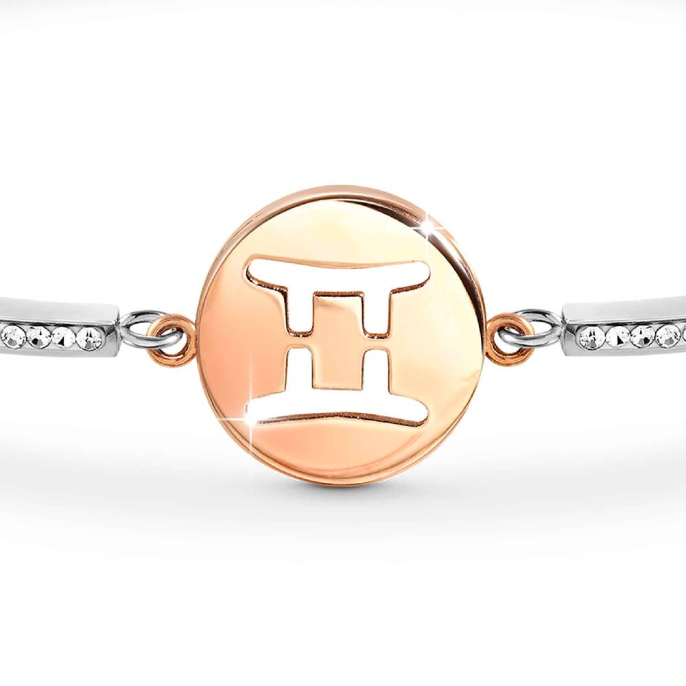 Nomination Bracciale Milleluci Zodiaco Gemelli in PVD rosa e Cristalli Affare Del Giorno