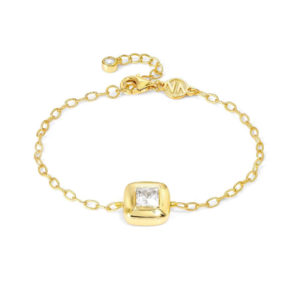 Nomination Bracciale Domina oro con simbolo quadrato