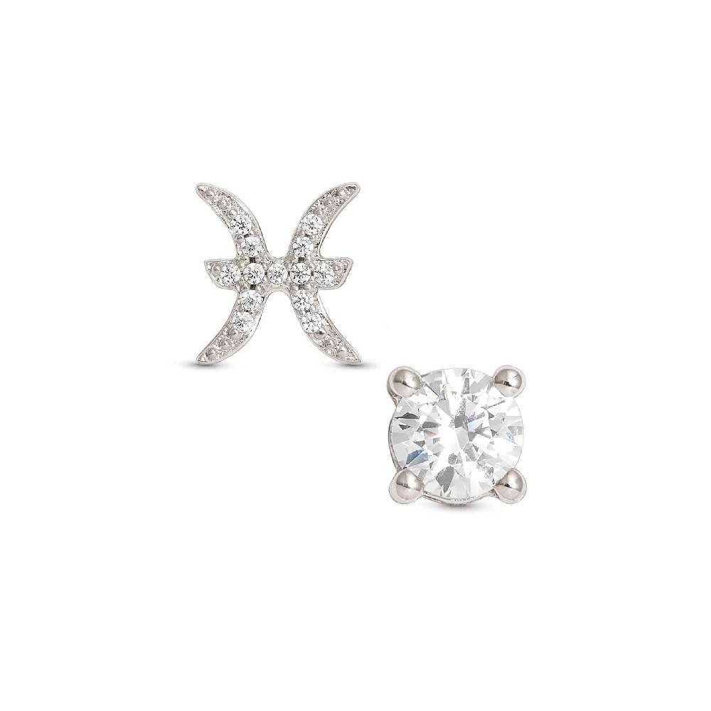 Nomination Orecchini MYZODIAC Pesci in argento e zircone Italia