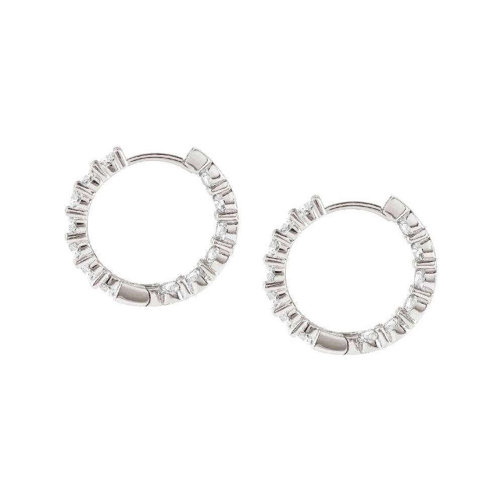 Nomination Orecchini a cerchio Chic&Charm Joyful Edition Pietre Bianche Vendita