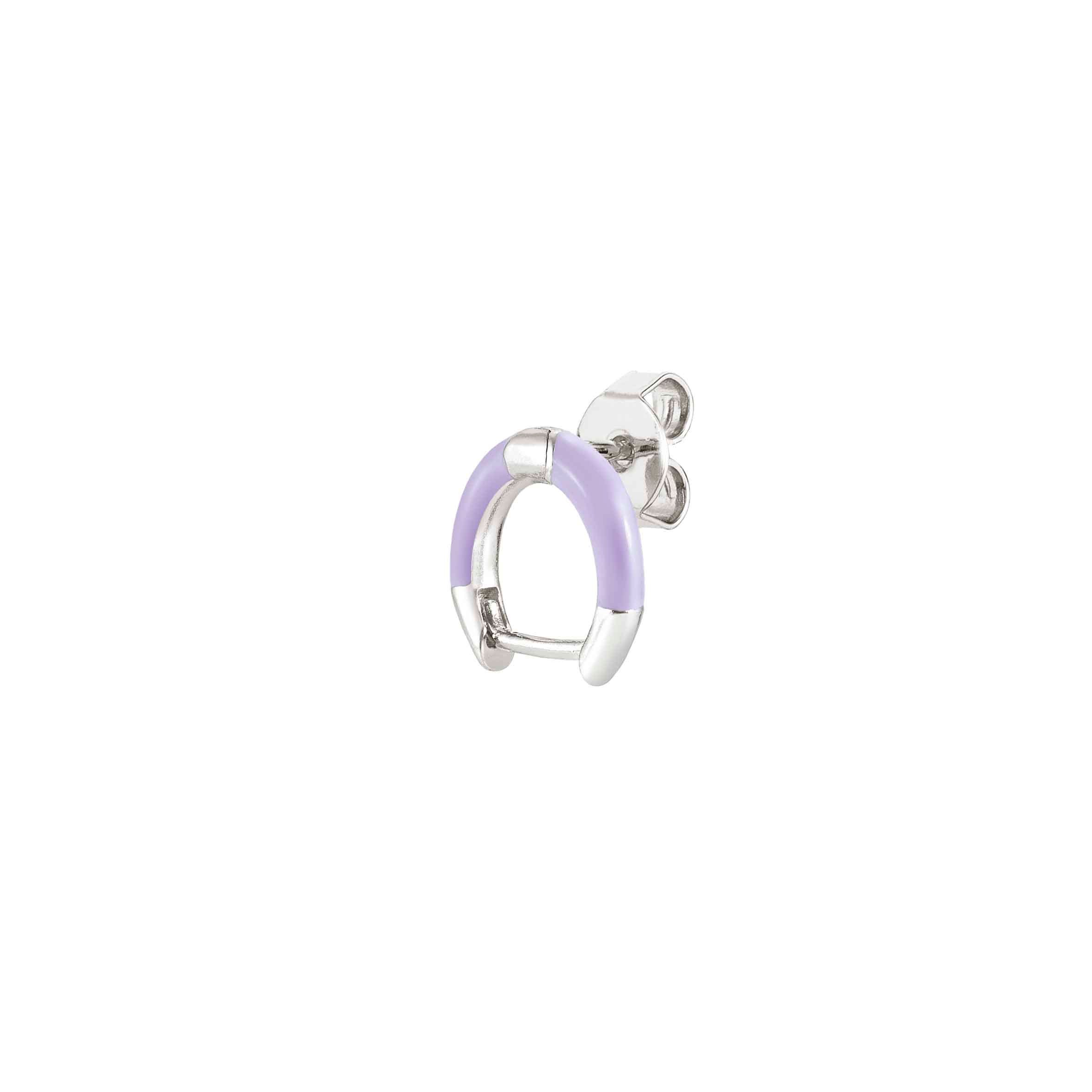 Nomination Orecchino SeiMia in Argento e Smalto Lilla Fino Al -60%
