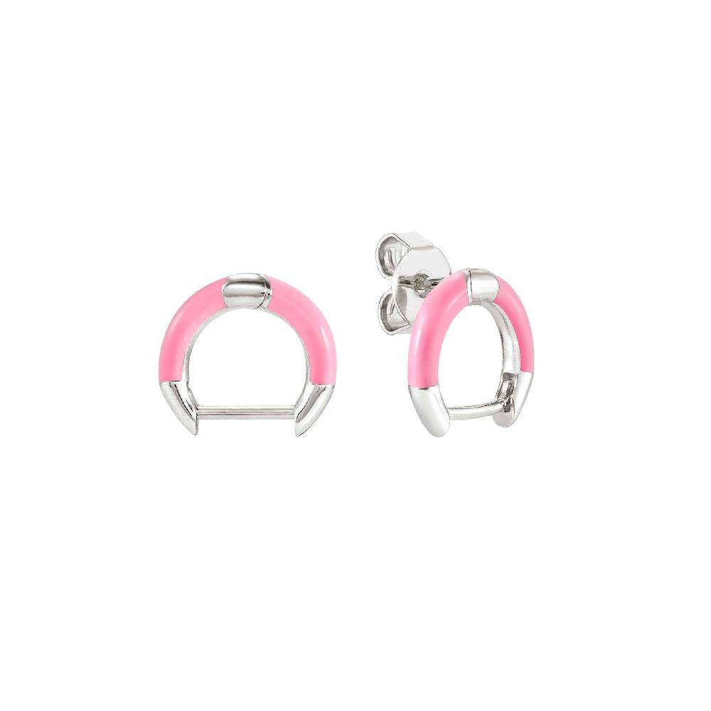 Nomination Orecchino SeiMia in Argento e Smalto Rosa