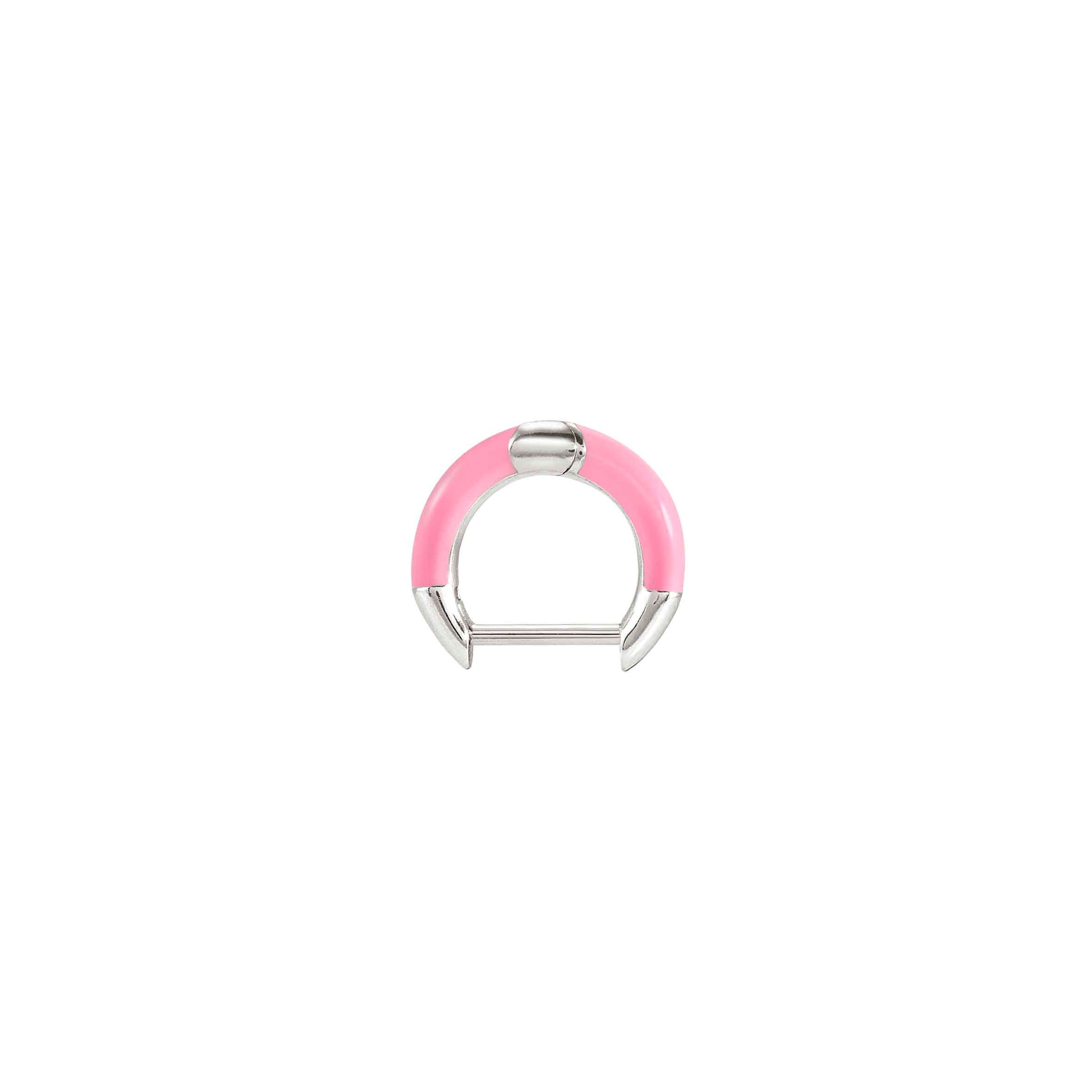 Nomination Orecchino SeiMia in Argento e Smalto Rosa Presa