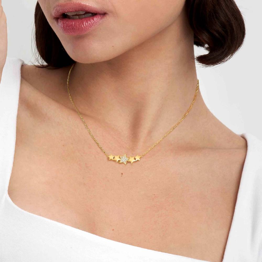 Nomination Collana misstrendy con stelle e cubic zirconia Fino al 60% di sconto