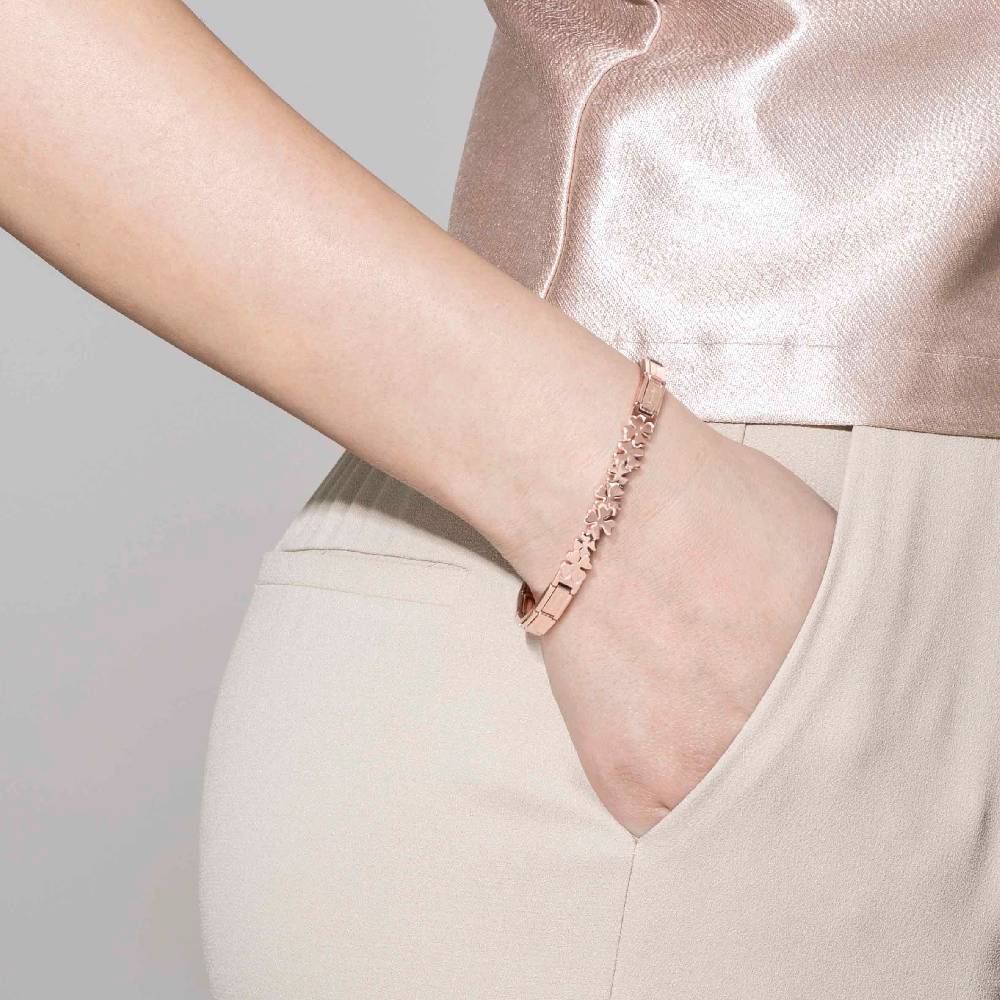 Nomination Bracciale Trendsetter con Quadrifogli in Acciaio Black Friday Prezzi