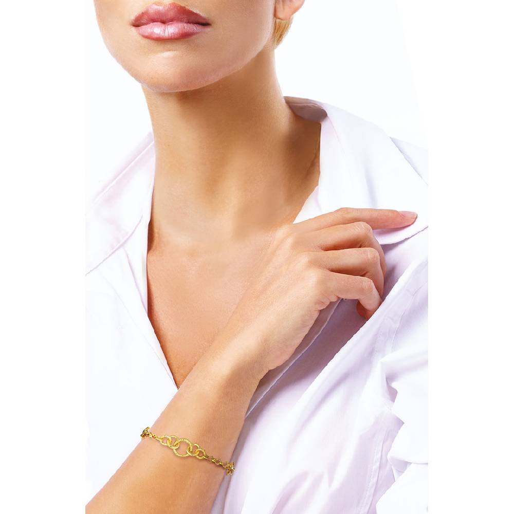 Opsobjects GRACE bracciale con maglie tonde diamantate In Saldo