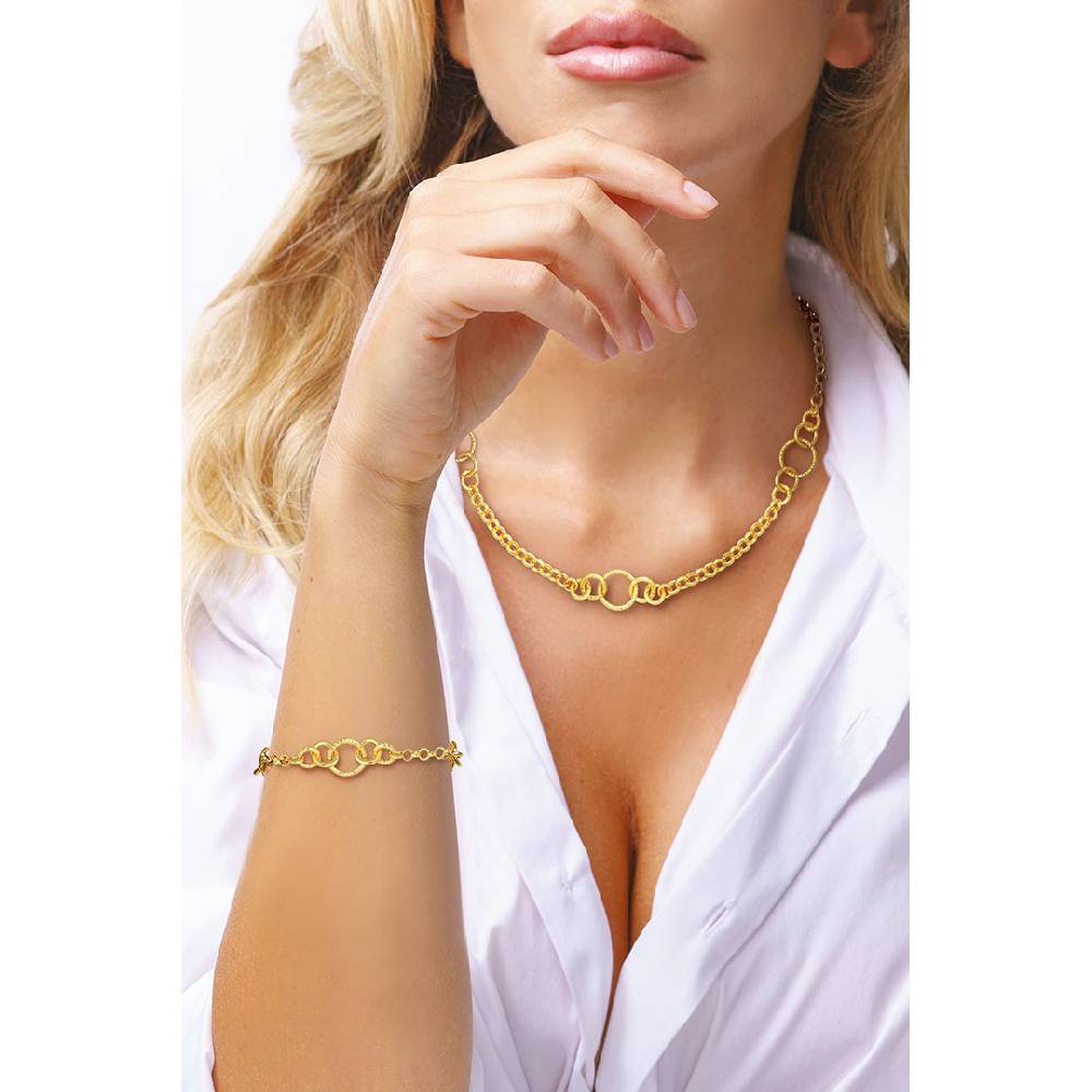 Opsobjects GRACE bracciale con maglie tonde diamantate In Saldo