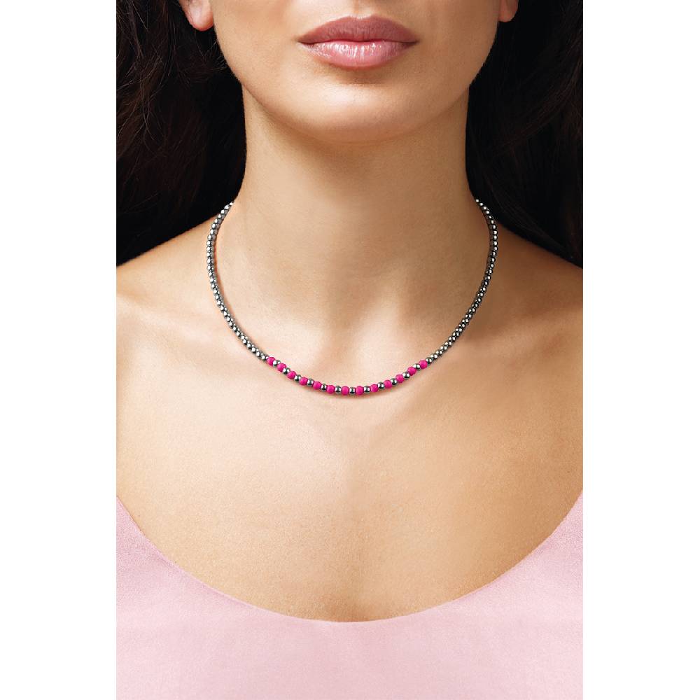 Opsobjects SANDY collana silver con smalto colorato Outlet