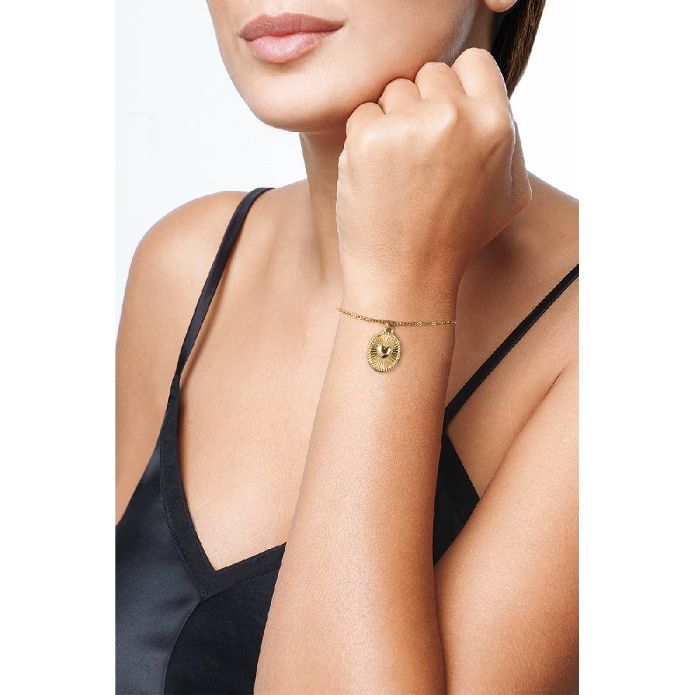 Opsobjects FALL IN LOVE bracciale charm cuore ovale Offerte