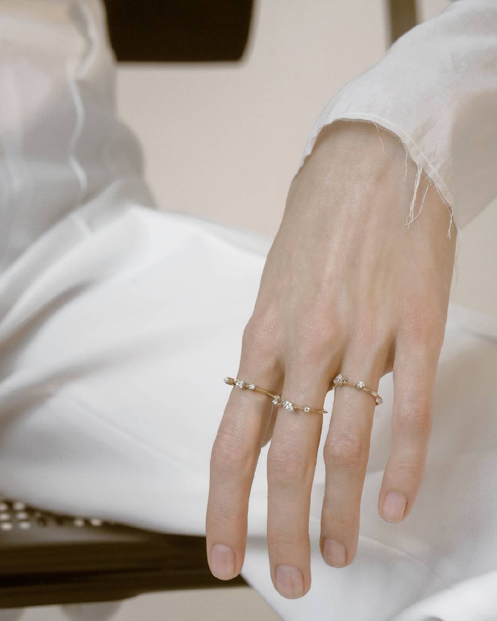 Paola Grande Gioielli BALANCE Anello 'Balance' oro bianco Moda