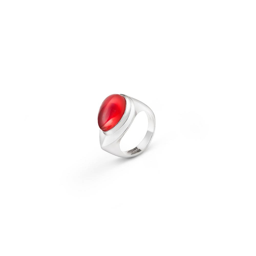 Paola Grande Gioielli AURUM Chevalier cabochon rosso