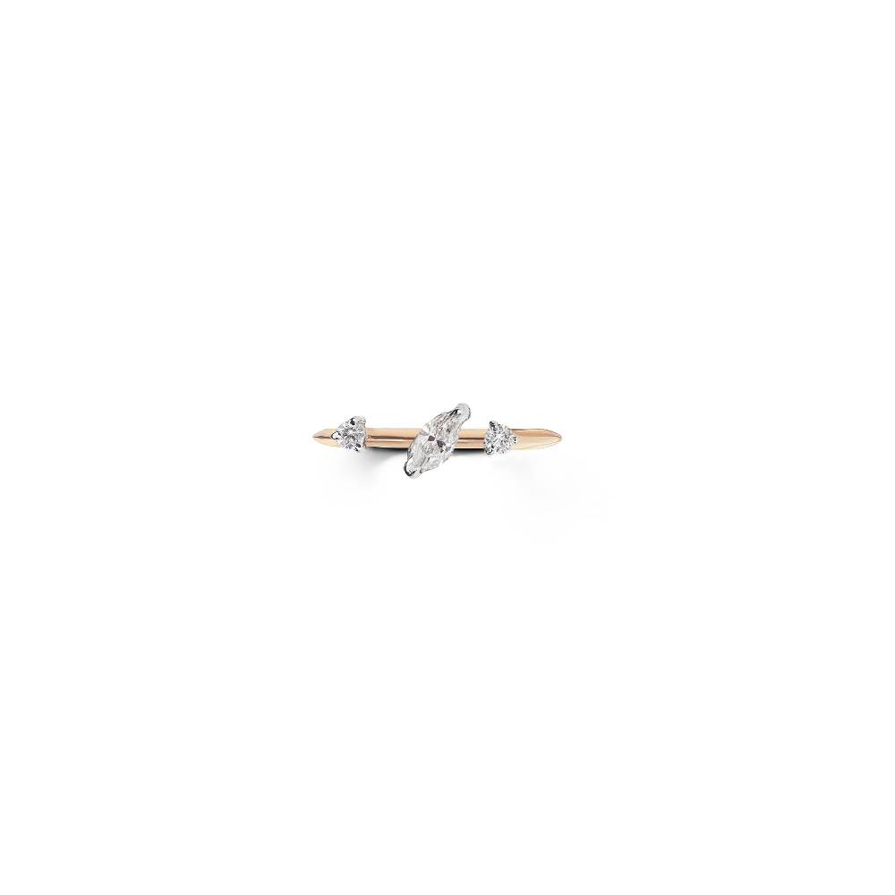 Paola Grande Gioielli BALANCE Anello 'Balance' oro rosa con marquise