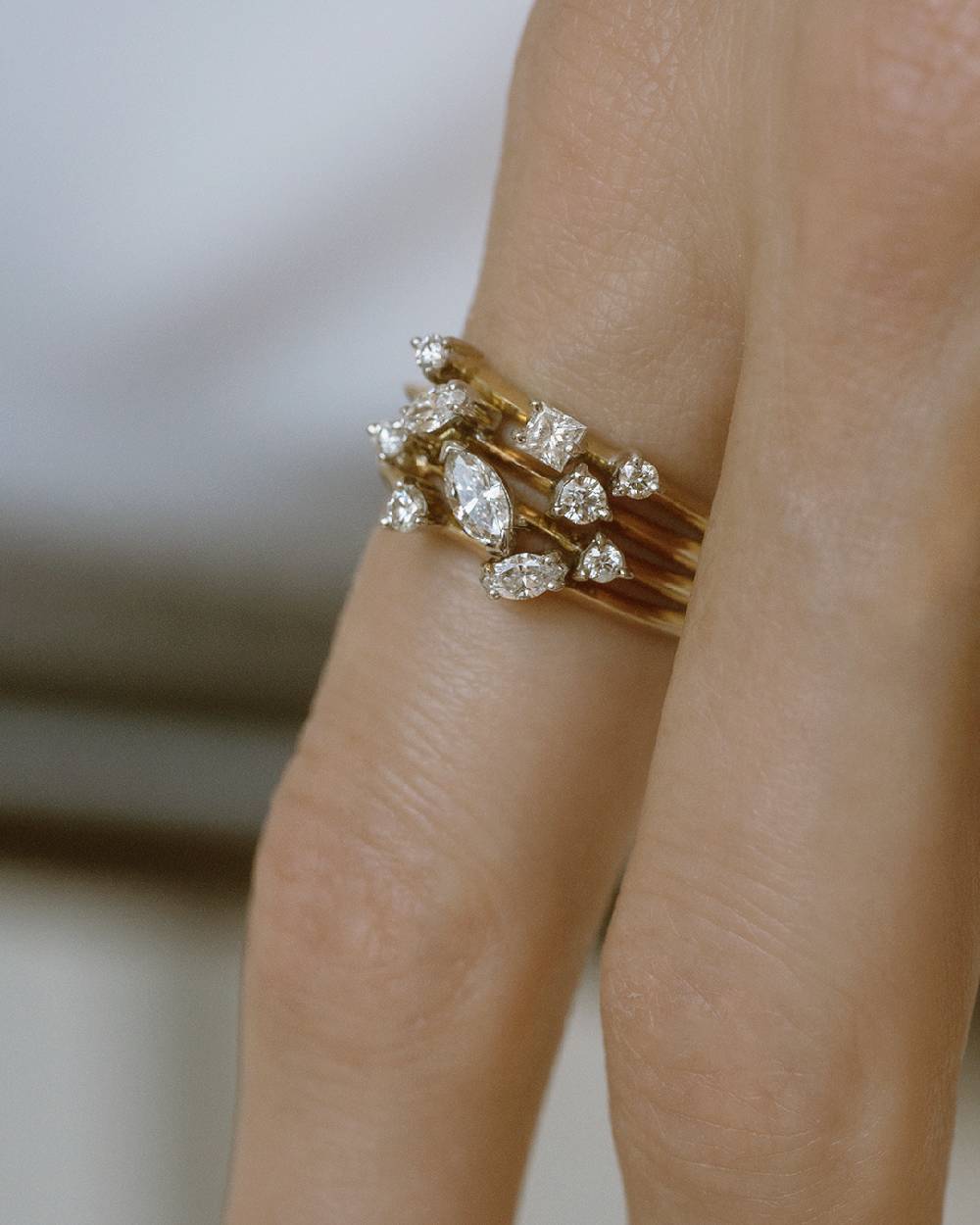 Paola Grande Gioielli BALANCE Anello 'Balance' oro rosa con marquise Outlet