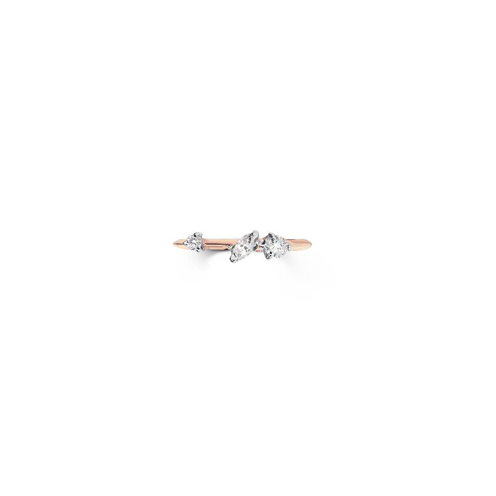 Paola Grande Gioielli BALANCE Anello 'Balance' oro rosa con marquise