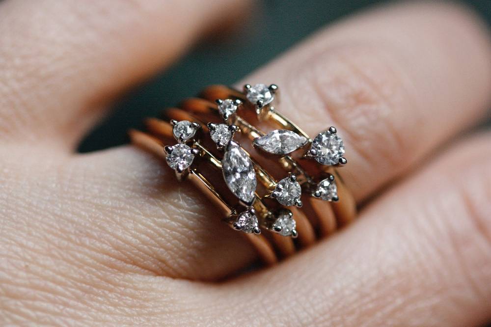 Paola Grande Gioielli BALANCE Anello 'Balance' oro rosa con marquise Hotsell