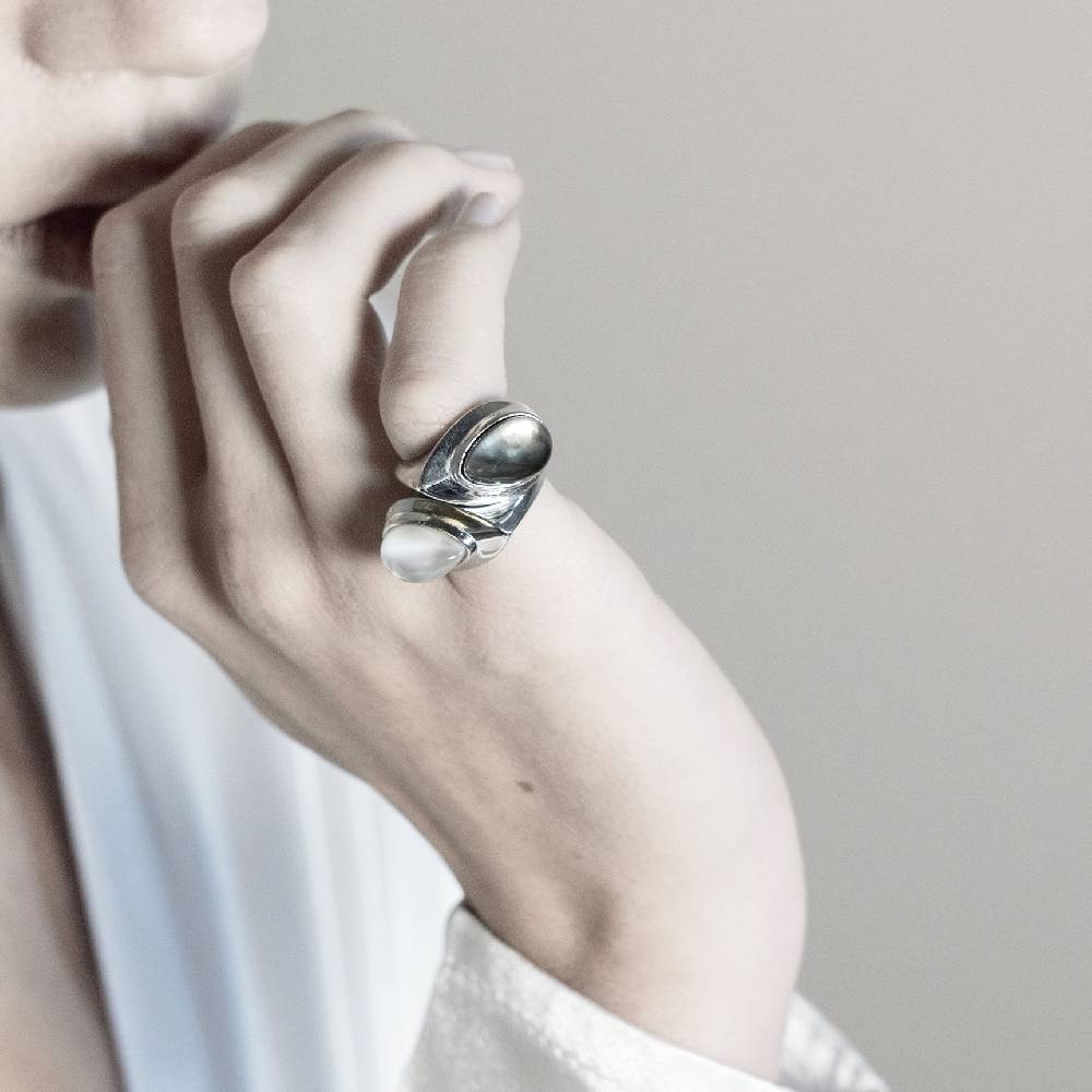 Paola Grande Gioielli AURUM Chevalier con madreperla bianca Offerte