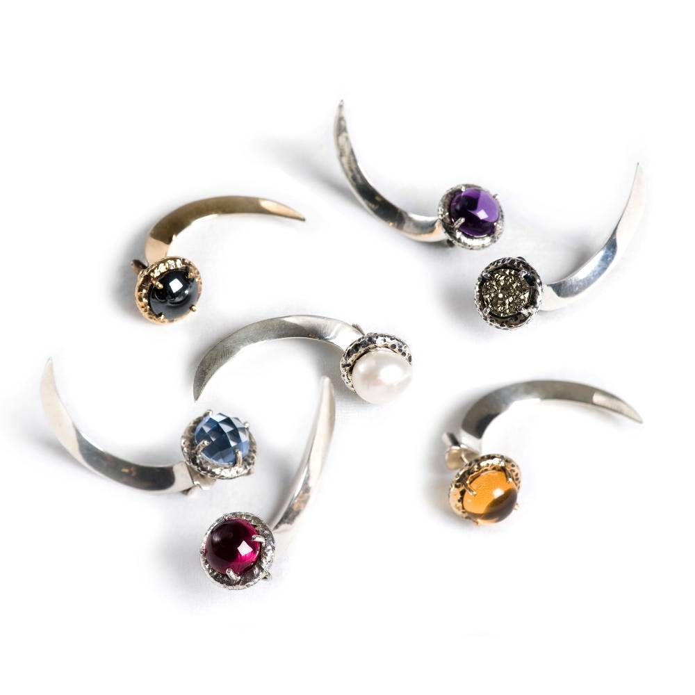 Paola Grande Gioielli UNCINI Uncino in argento e labradorite Sconto