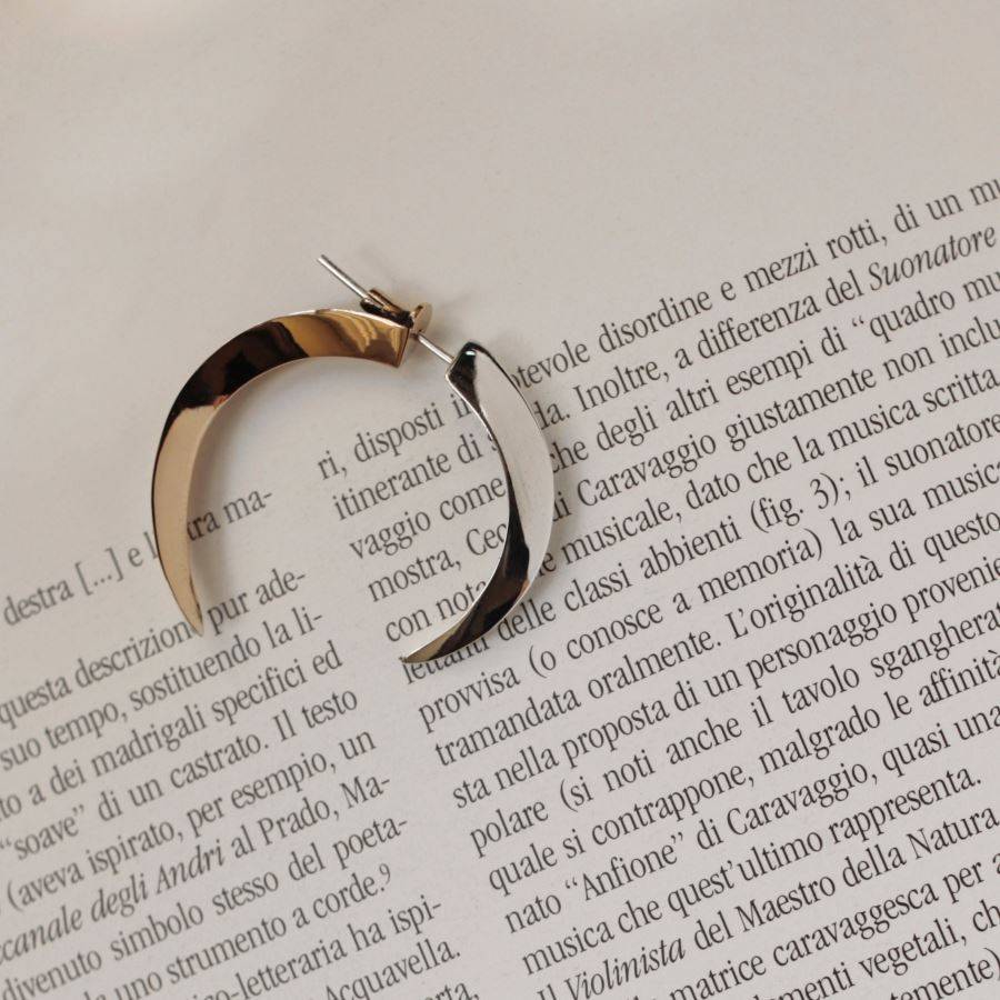 Paola Grande Gioielli UNCINI Uncini fronte|retro bicolor Nuova