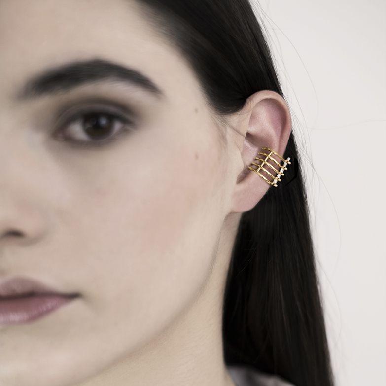 Paola Grande Gioielli SPINAE Mono orecchino 'Spinae' 5 elementi Presa