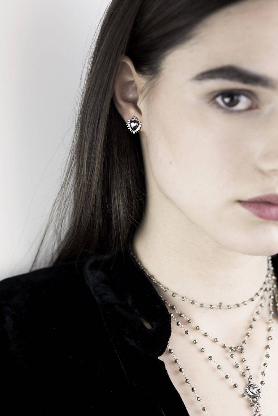 Paola Grande Gioielli CUORE SACRO Orecchini 'Cuore Sacro' Presa