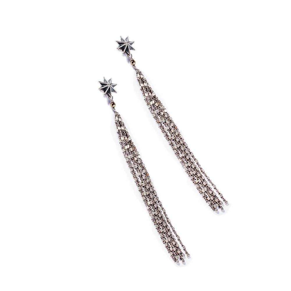 Paola Grande Gioielli ACCESSORI Frange lunghe in argento Moda