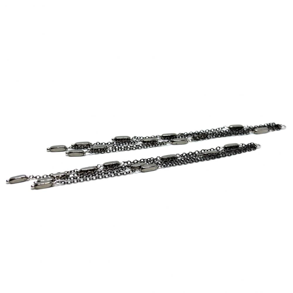 Paola Grande Gioielli ACCESSORI Frange lunghe rodiate