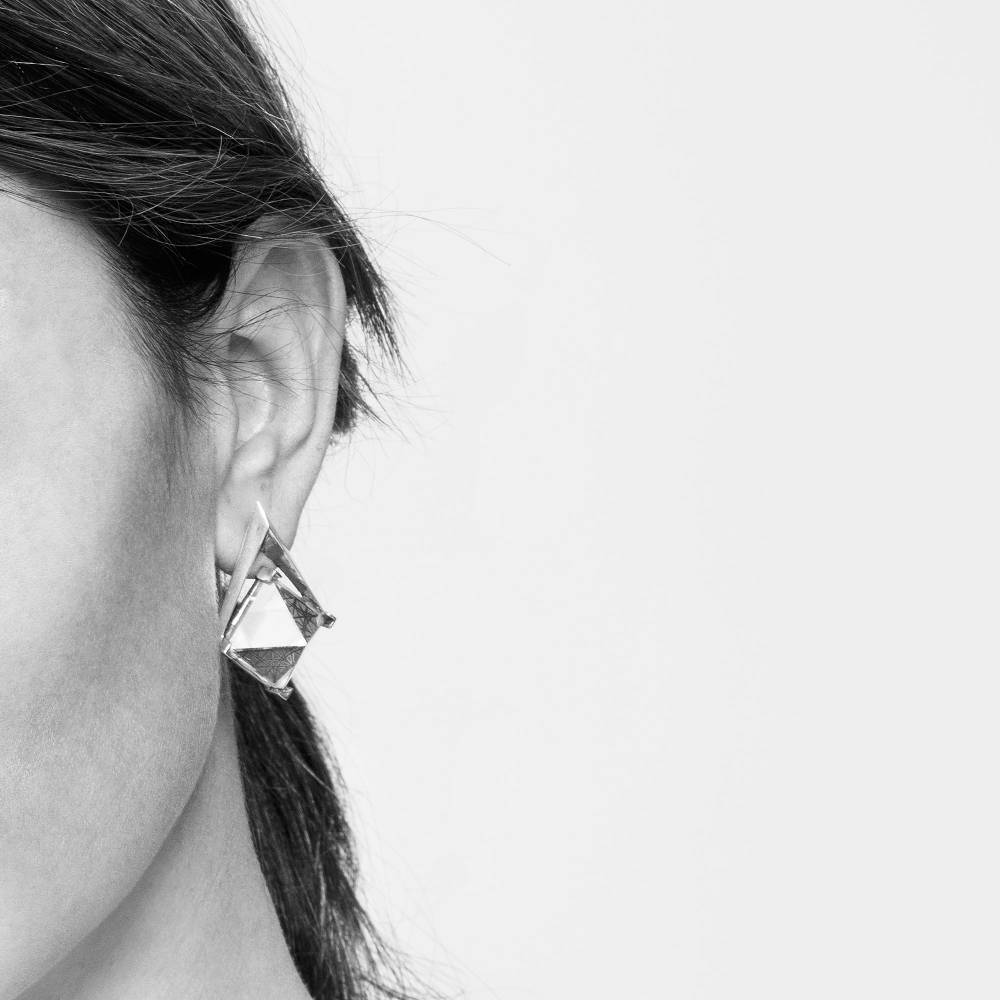 Paola Grande Gioielli ENTROPIA Orecchini 'Entropia' argento In Linea