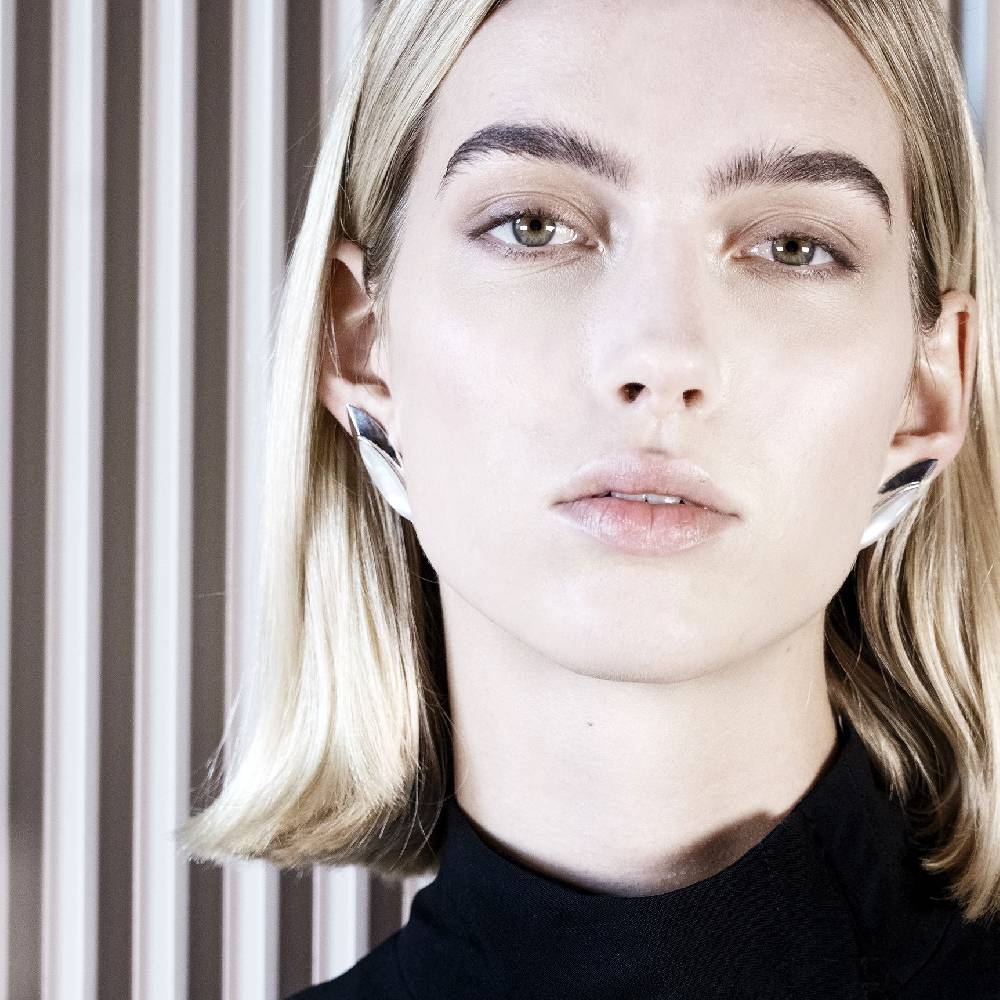Paola Grande Gioielli AURUM Orecchini scudo bianchi Vendite Flash
