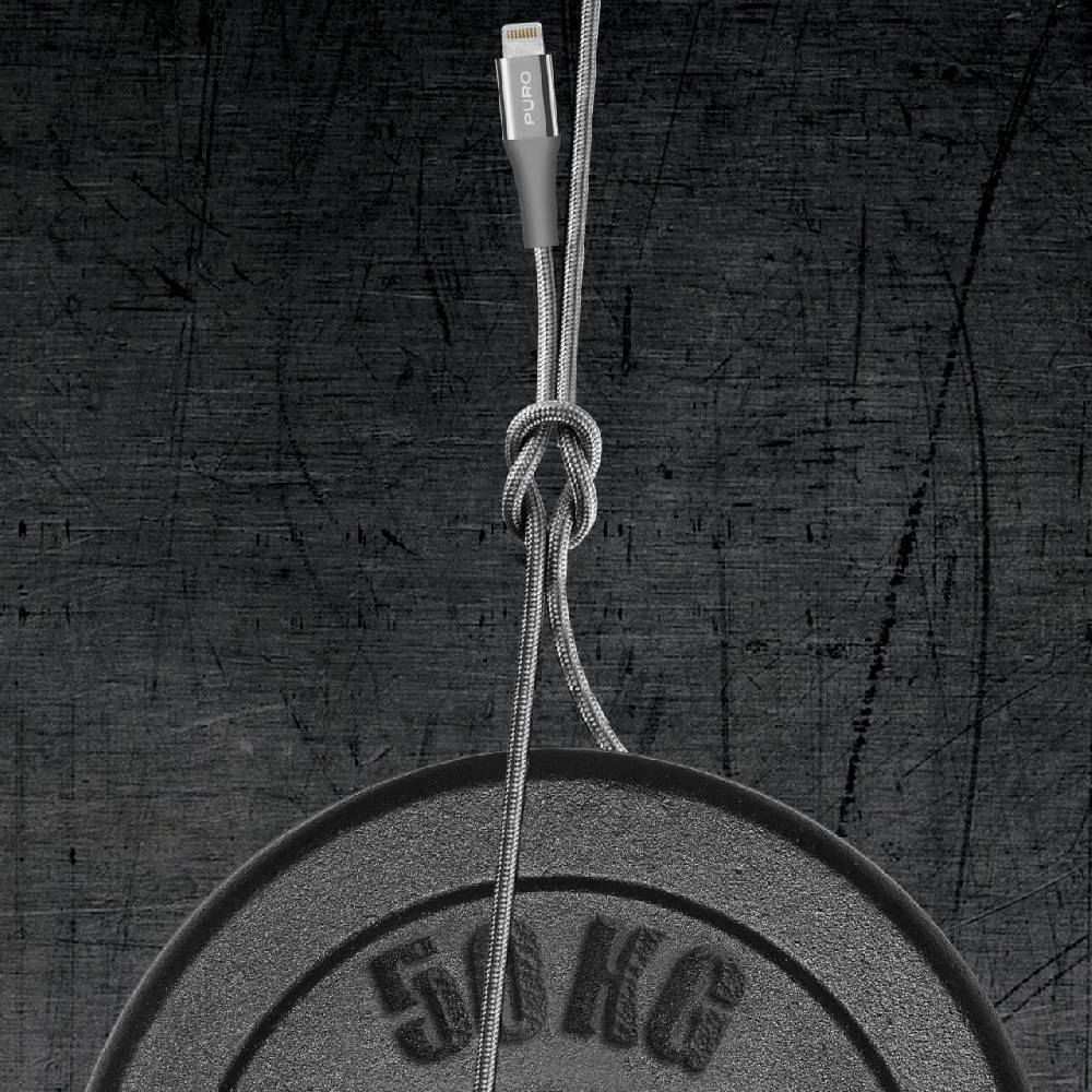 Puro Cavi di ricarica e sincronizzazione Fabric K2 Kevlar da USB-A a Lightning In Linea