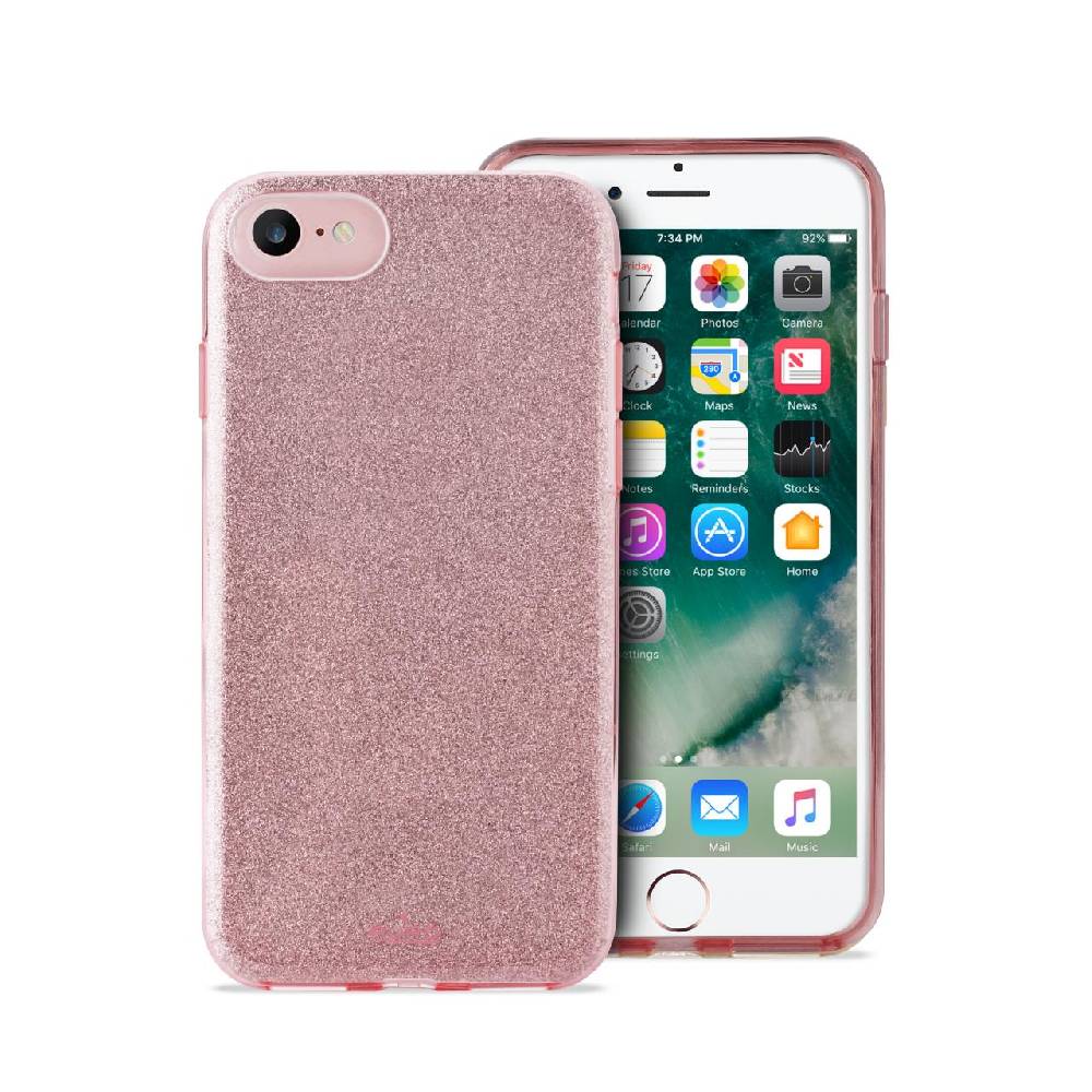 Puro Cover Shine per iPhone 7, 8, SE 2020 e SE 2022 Spedizione Gratuita