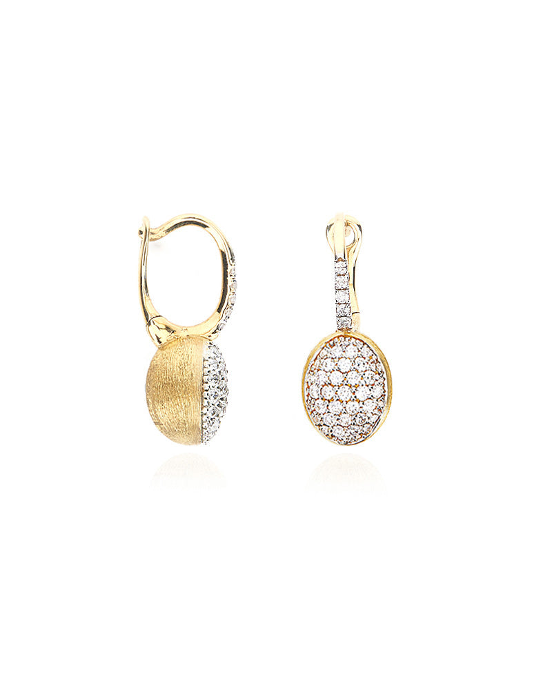 Nanis ORECCHINI "BABY CILIEGINE" CON BOULES PENDENTI IN ORO E DIAMANTI – Nanis Italian Jewels Nuova