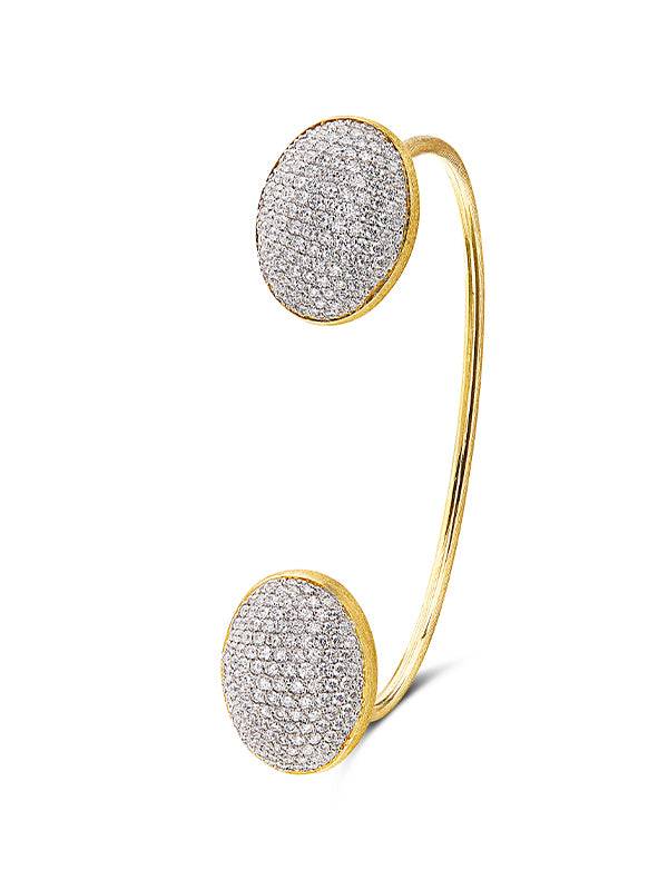 Nanis Bracciale a schiava "BUBBLE" in oro e diamanti (piccolo) – Nanis Italian Jewels Qualità Garantita