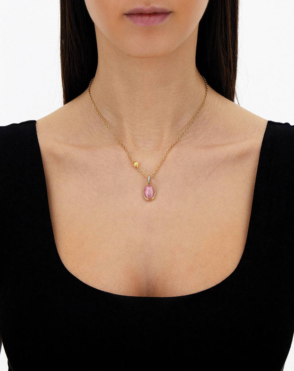 Nanis Charm Rosolio "Boules" in oro inciso, diamanti, cristallo di rocca, qu – Nanis Italian Jewels Black Friday