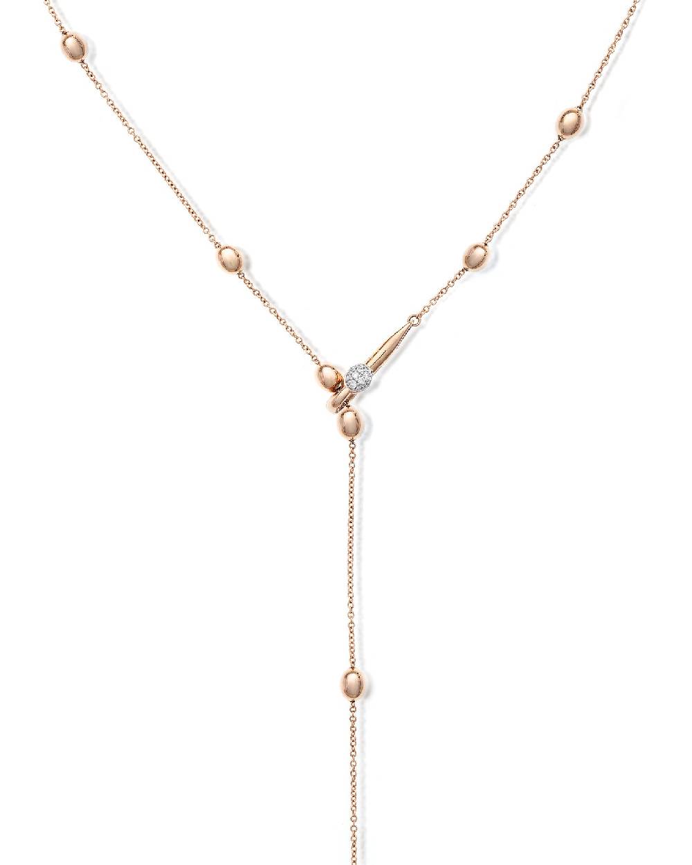 Nanis Collana a Y "SOFFIO" in oro rosa e diamanti – Nanis Italian Jewels Offerta