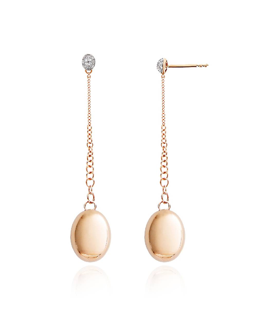 Nanis Orecchini "CANDLE" in oro rosa e diamanti – Nanis Italian Jewels Offerte