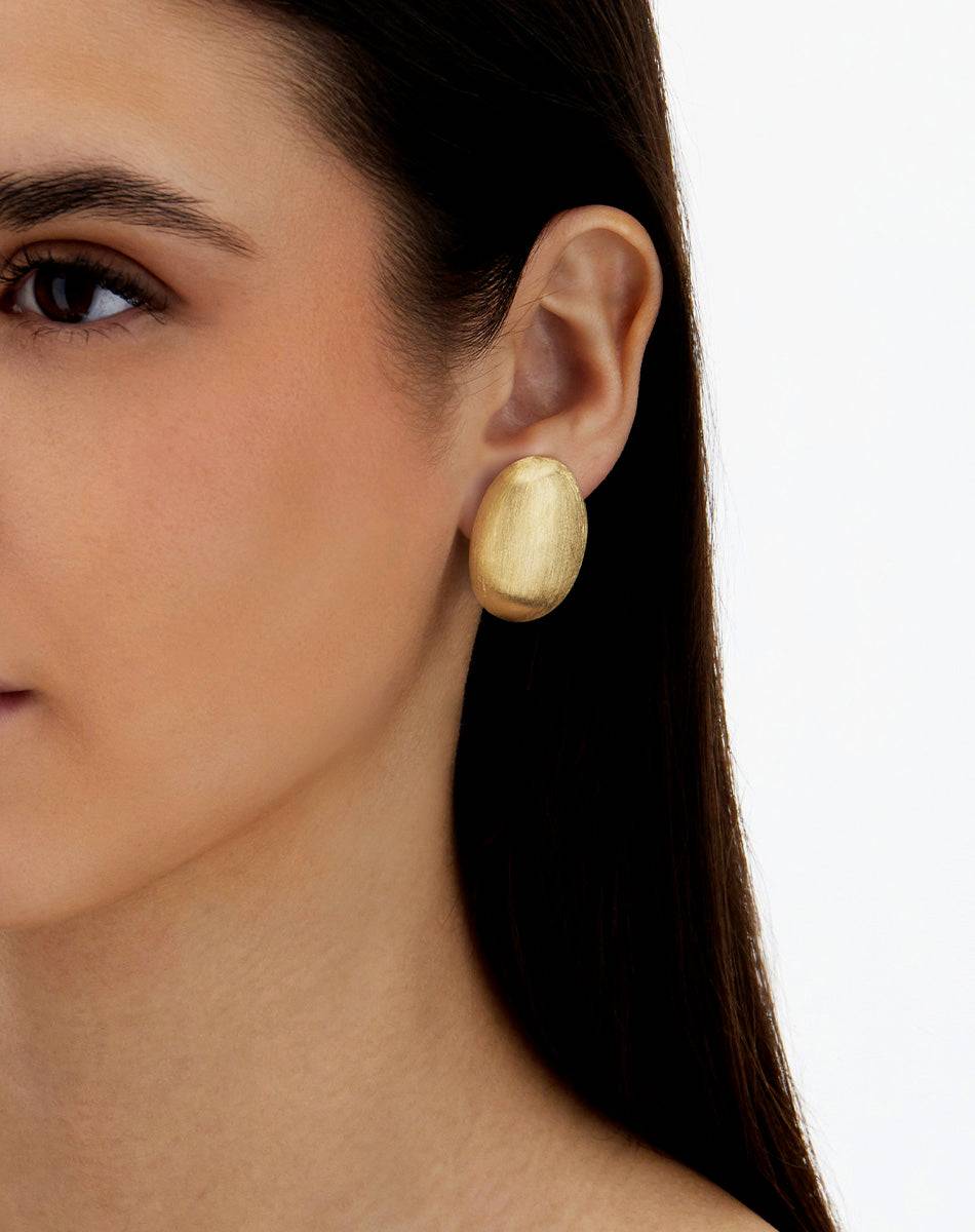 Nanis Orecchini di perle a lobo in oro "Muse" (grandi) – Nanis Italian Jewels Italia