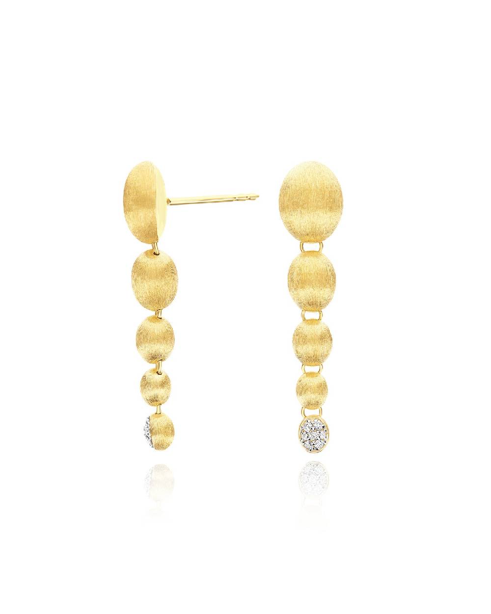 Nanis orecchini "nuvolette" pendenti con boules degradè in oro e diamanti – Nanis Italian Jewels Offerte