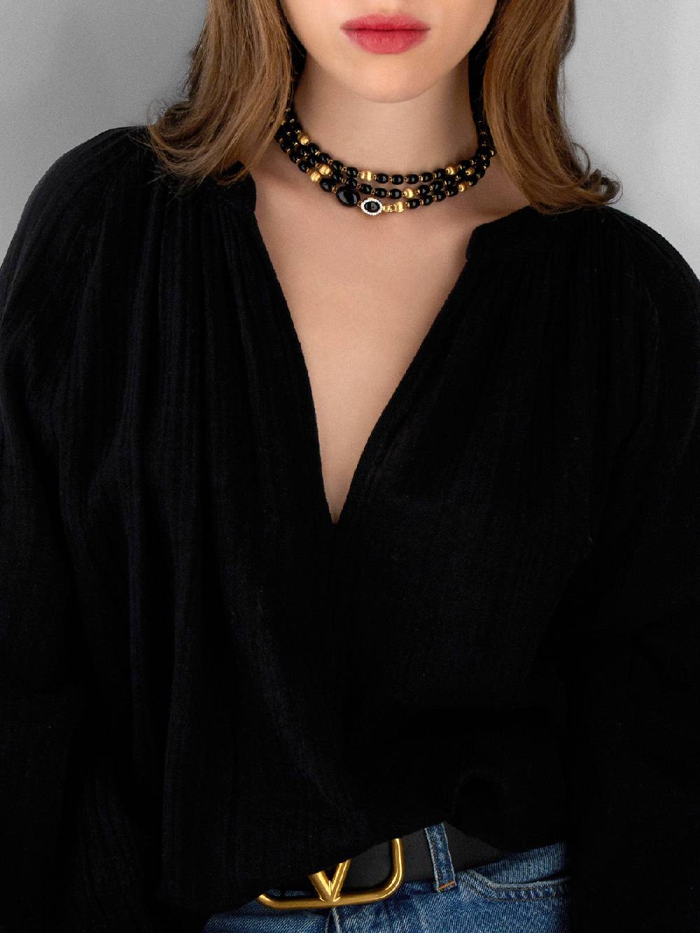 Nanis Collana statement IVY "MYSTERY BLACK" convertibile in oro, diamanti e – Nanis Italian Jewels Saldi Di Fabbrica