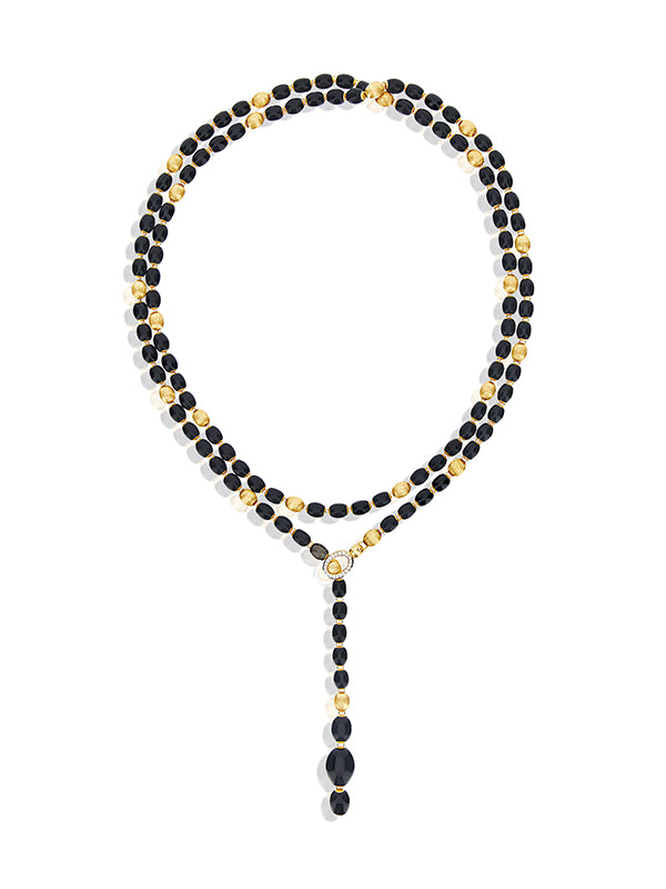 Nanis Collana statement IVY "MYSTERY BLACK" convertibile in oro, diamanti e – Nanis Italian Jewels Saldi Di Fabbrica