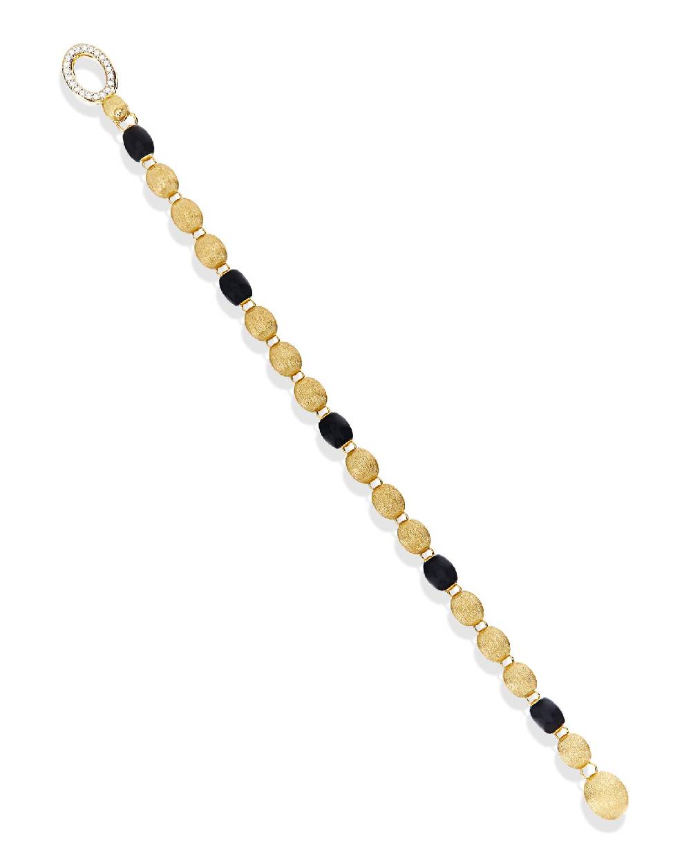Nanis Bracciale IVY "MYSTERY BLACK" con boules in oro, diamanti e onice nero – Nanis Italian Jewels Vendite Flash