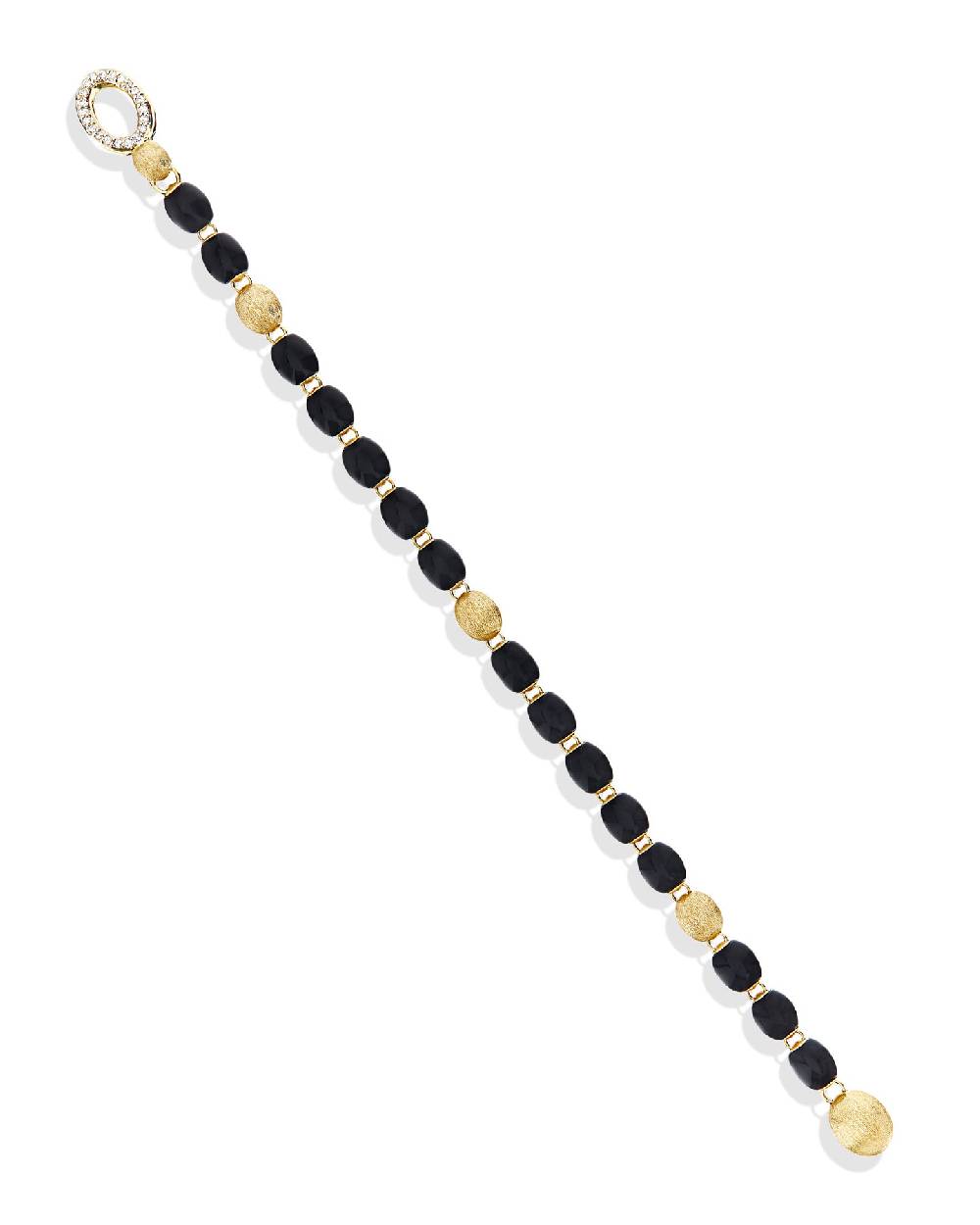 Nanis Bracciale IVY "MYSTERY BLACK" con boules in onice nero, oro e diamanti – Nanis Italian Jewels Negozio