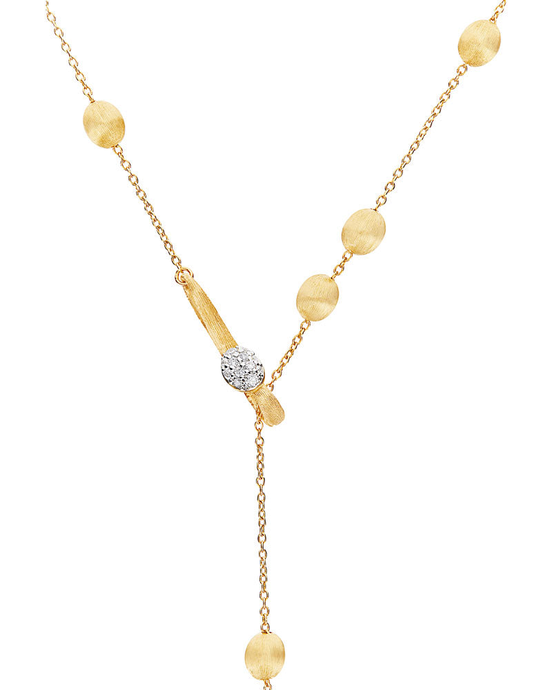 Nanis Collana a Y "SOFFIO" in oro e diamanti – Nanis Italian Jewels 2025