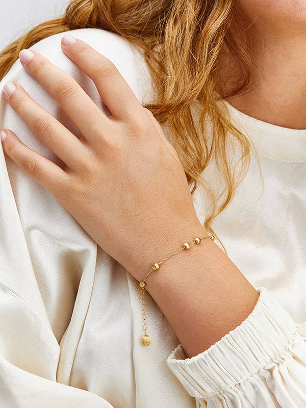 Nanis Bracciale "soffio" con boules in oro – Nanis Italian Jewels Qualità