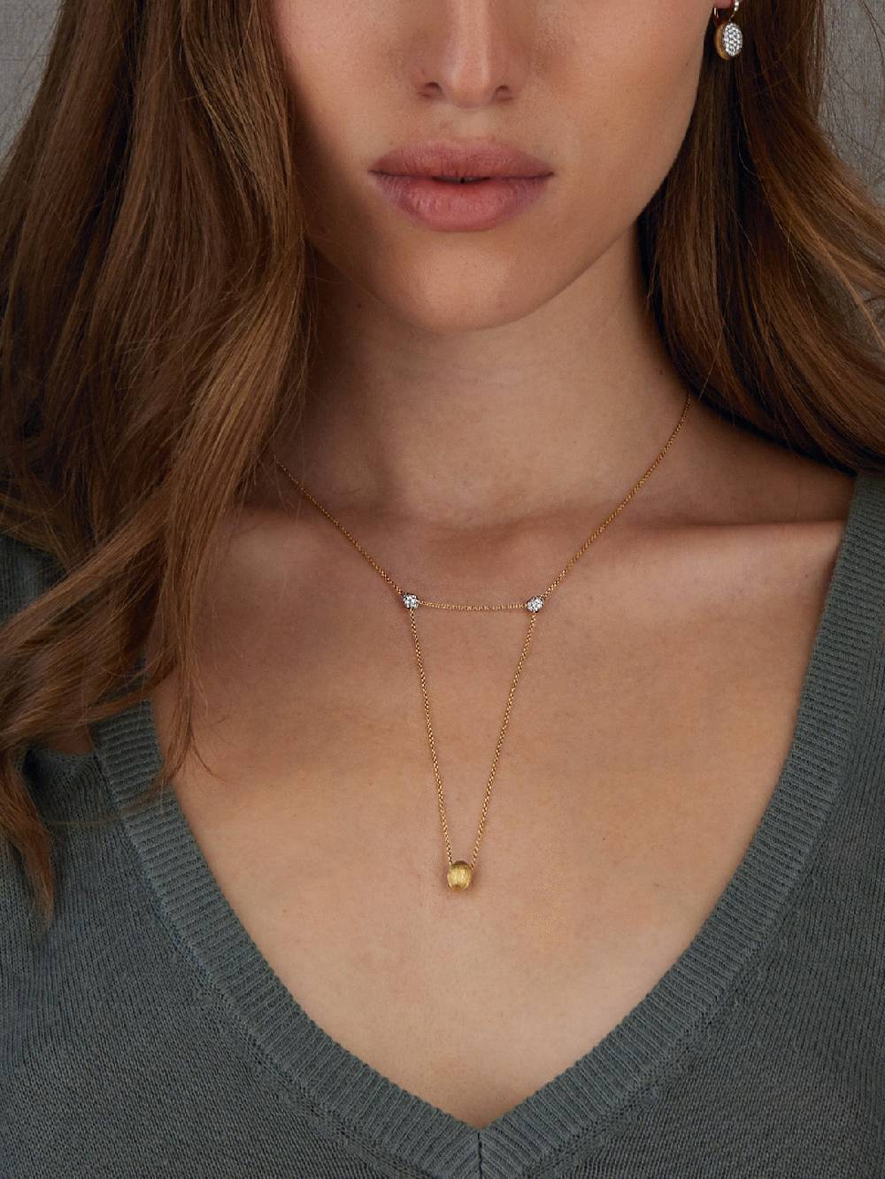 Nanis Collana "LUCE" convertibile 3 in 1 in oro e diamanti (piccola) – Nanis Italian Jewels Pezzi Unici