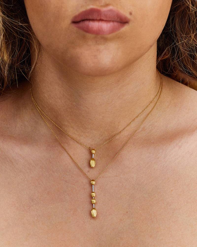 Nanis Collana "DANCING ÉLITE" con ciondolo in oro e diamanti – Nanis Italian Jewels Negozi Online