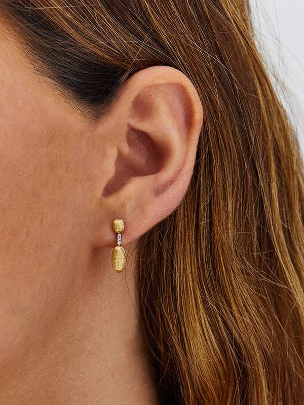 Nanis Orecchini "DANCING ÉLITE" pendenti essenziali incisi a mano in oro e d – Nanis Italian Jewels Fino Al -60%