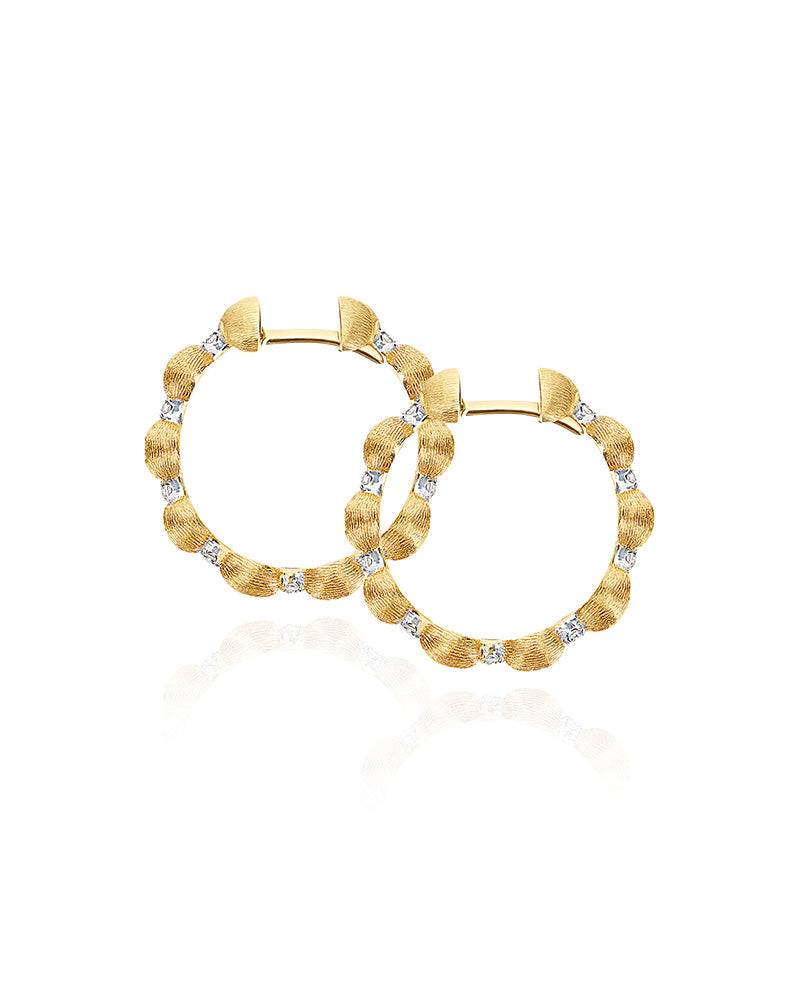 Nanis Orecchini a cerchio "DANCING ÉLITE" in oro e diamanti – Nanis Italian Jewels Shopping Online