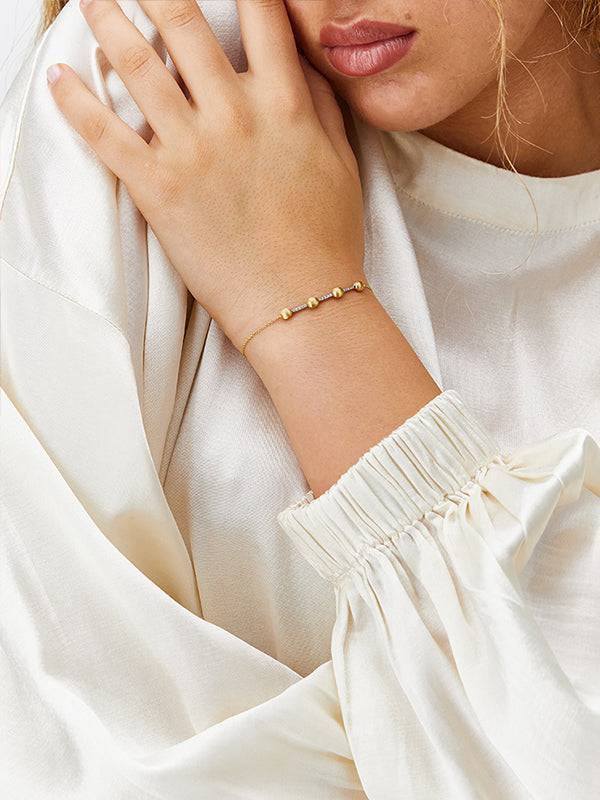 Nanis Bracciale "DANCING ÉLITE" in oro e barretta di diamanti – Nanis Italian Jewels Affare Del Giorno